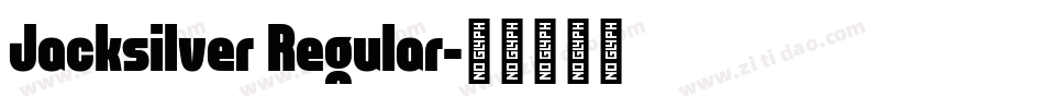 Jacksilver Regular字体转换